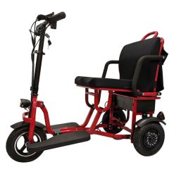 Electric Scooter X3 Wheel Lithium Foldable Red Black FSCOTE-48350