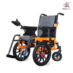 An Electric Wheelchair Off Road Front Motor FRH001C on a white background.