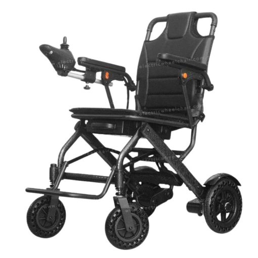 Electric Wheelchair 15kg Lightweight Black Carbon Printed FA03D