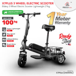 The lightweight X7 Plus 3 Wheel Electric Scooter Elderly Lightweight 22kg electric scooter is for sale.
