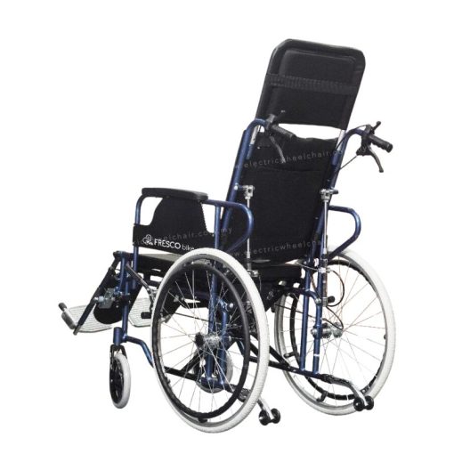 High Back Folding Reclining Manual Commode Wheelchair Fresco-YW-5Premium - Image 2