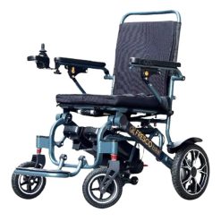 Electric Wheelchair Lightweight 19kg Easy Travel Double Battery FRH002XLight