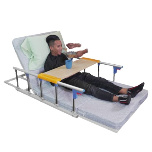 Electric Bed Adjustable Full Frame With Backrest Lifting Dining Table Anti-Slip Ribs BedLift-02 - Image 2