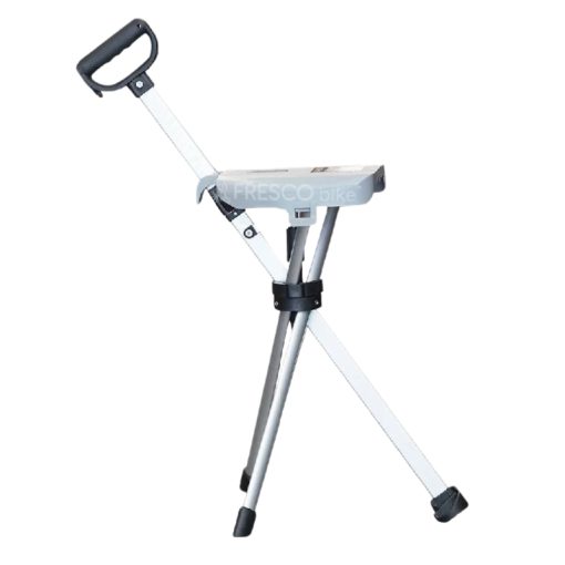 Tripod Chair Seat Cane Walking Stick FWJ178: Portable seat and walking stick combo, ideal for rest and support.