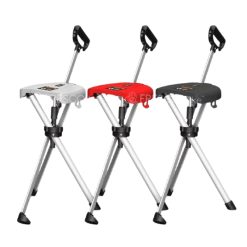 Tripod Chair Seat Cane Walking Stick FWJ178
