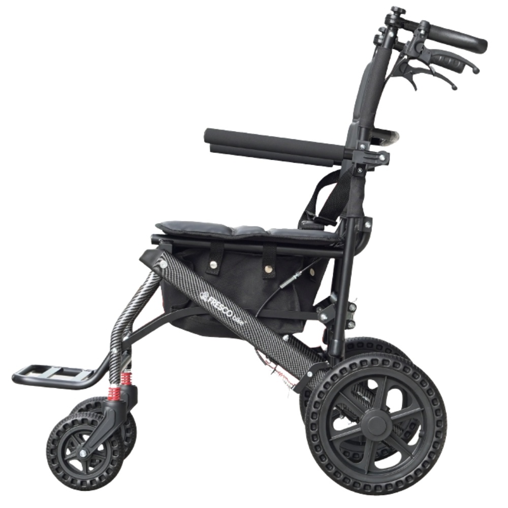 Lightweight Ergonomic Wheelchair Walker 3-in-1 Foldable 10kg FZY-5 - Image 7